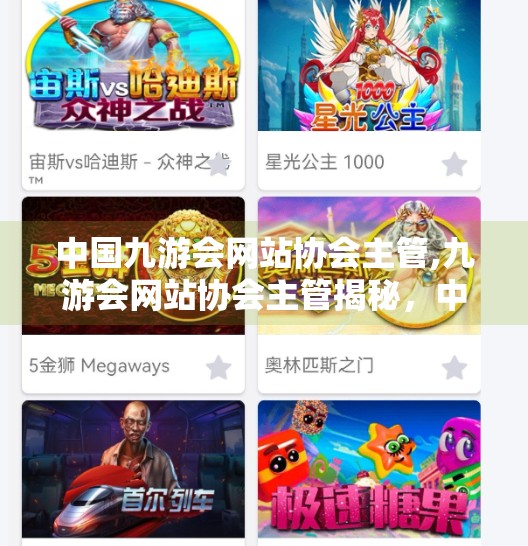 中国九游会网站协会主管,九游会网站协会主管揭秘，中国游戏产业的隐形推手如何塑造行业未来？