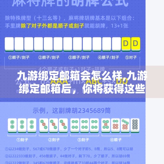 九游绑定邮箱会怎么样,九游绑定邮箱后，你将获得这些意想不到的隐藏福利！