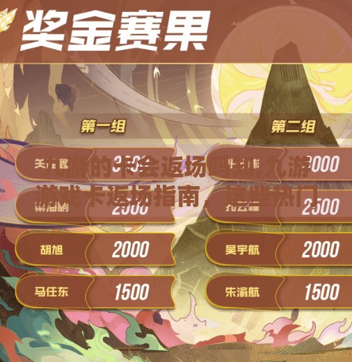 九游的卡会返场吗知,九游游戏卡返场指南，这些热门卡牌还会回来吗？别急，答案在这！